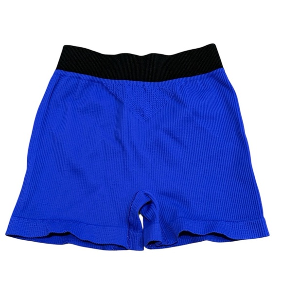 2pc Free People Movement Prajna Malibu Pink Blue Shorts Sz M L Yoga Running Gym - Picture 6 of 8